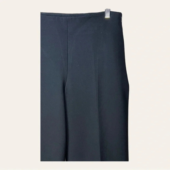 0401W. Talbots EASY TRAVEL WIDE LEG PANTS BLACK IN COLOR SIZE 6 BUSINESS CASUAL - Picture 3 of 10